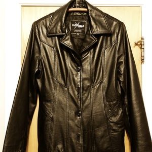 Black Leather Blazer